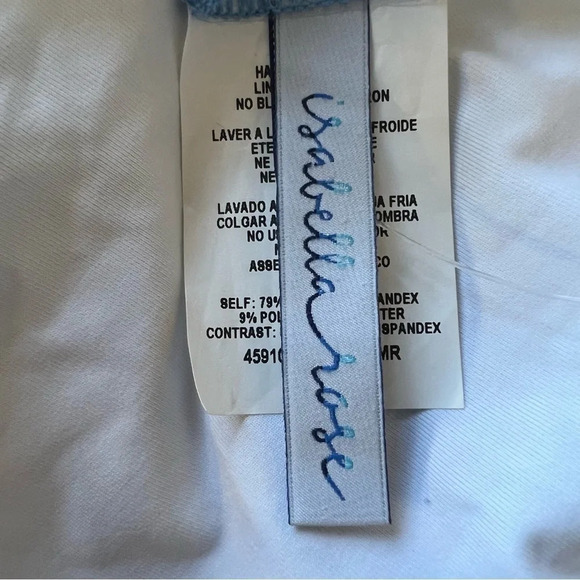 New! Isabella Rose sugar on top striped one piece swimsuit 711 - Picture 8 of 9